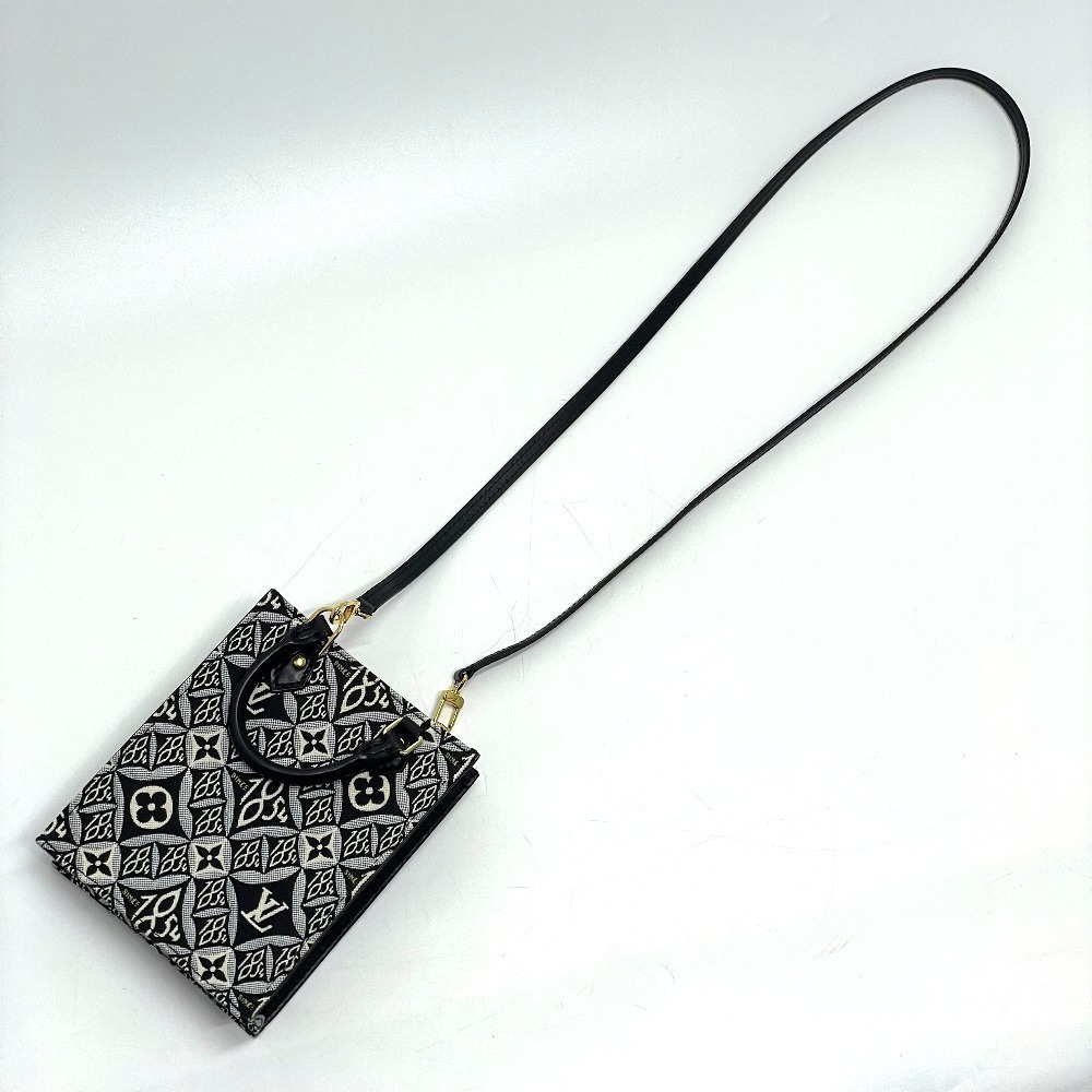Louis Vuitton Jacquard Sac Plat Shoulder Bag Black